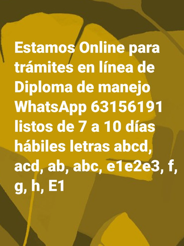 Diplomas De Manejo En Oferta Si Ya Sabes Manejar Primera Ves