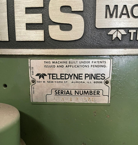 Maquina Dobladora De Tubo M 22619 Teledyne Pines 1 (Usado)
