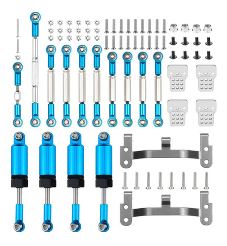 Actualice Rc Repuestos Amortiguador Escala 1/16 Para Azul