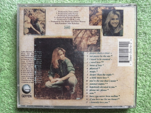 Eam Cd Olivia Newton John Back To Basics 1992 Greatest Hits