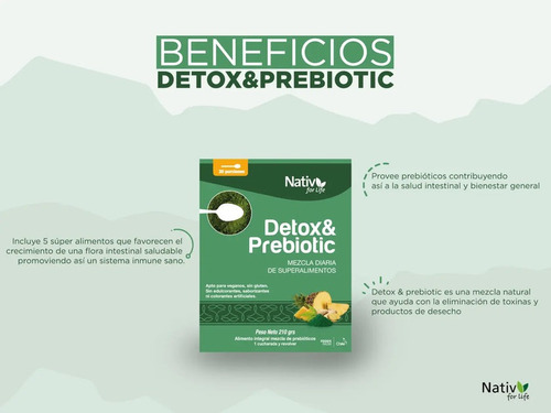 Detox & Prebiotic Nativ For Life - 210gr