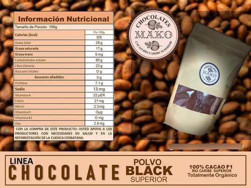Polvo De Cacao F1 Al 100%