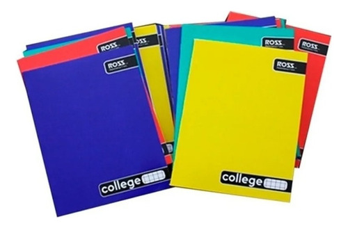 Pack 10 Cuadernos College Ross 5mm 80 Hojas