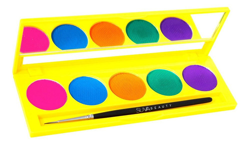 Suva Beauty Paleta De Delineadores Hydra Fx Uv Brights Color Negro