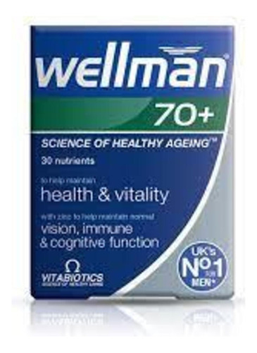 Vitabiotics Wellman 70+ 30 Pestanas