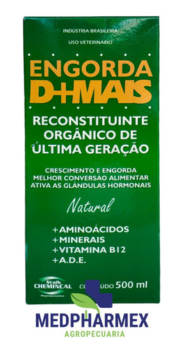 Engorda D Mais Suplemento Para Animais 500ml