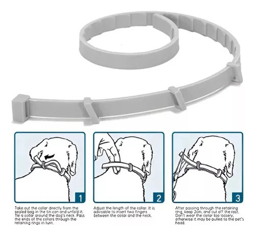 Collar Anti Pulgas Repelente Garrapata, 8 Meses Prot Perros