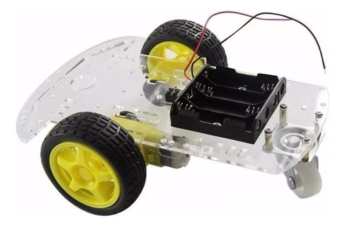 Kit Chassi 2wd Rodas Carro Smart Car Robô Projeto Arduino