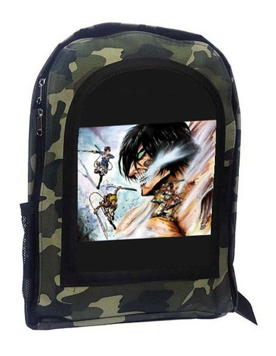 Mochila Camuflada Shingeky Attack On Titan A163