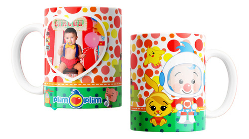 Tazas Plásticas Personalizadas Payaso Plim Plim #45