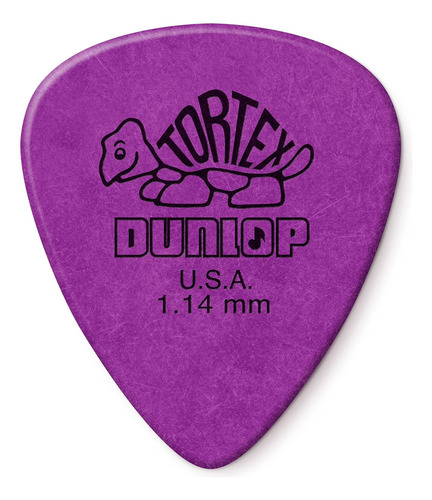 Púa De Guitarra Jim Estándar De 1.14mm Púrpura, Paqu...