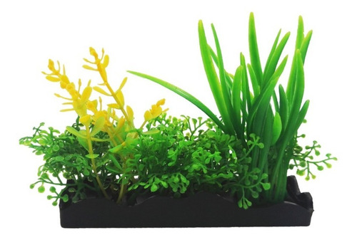 4 Jardineras Plástico Decoración Acuario 10cm Surtidas Lomas