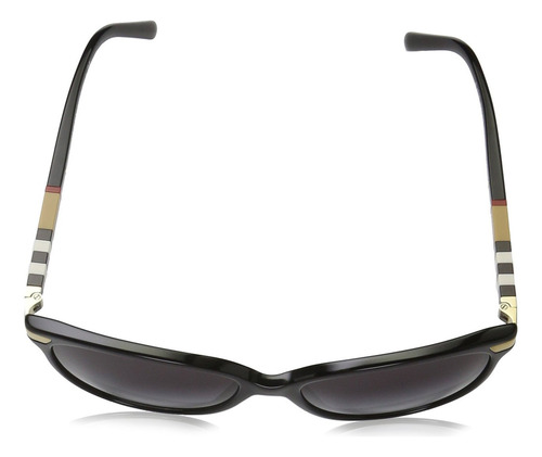 Gafas De Sol Burberry Be4216 Negro/dorado/blanco/bronceado/r Color Black / Gray Gradient