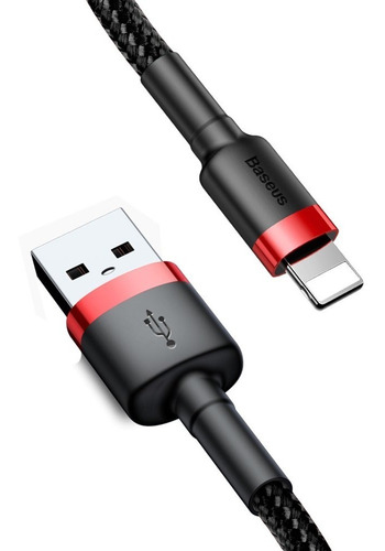 Cable Lightning Reforzado Carga Rápida Uso Rudo 3 Metros