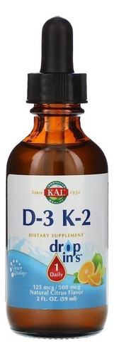 Kal Vitamina D3 + K2 Líquida 5000 UI 59ml