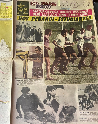 Llego Estudiantes, Fútbol 1970, 8 Pág, 27/05, El País, Cr06