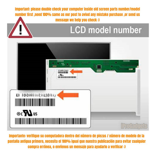Lanjing Pantalla Lcd For Asus Vivo Aio V241eak-ba126t Todo