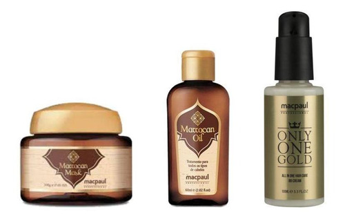 Macpaul Kit Marrocan Máscara+óleo De Argan+only Oils 10 Em 1