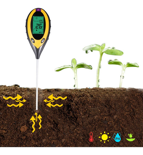 Medidor Ph Suelo Digital Ph Humedad Temperatura Luz 4en1