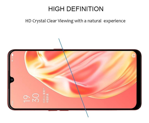 Oppo A91 9h Superficie Dureza 2.5d Pegamento Completo