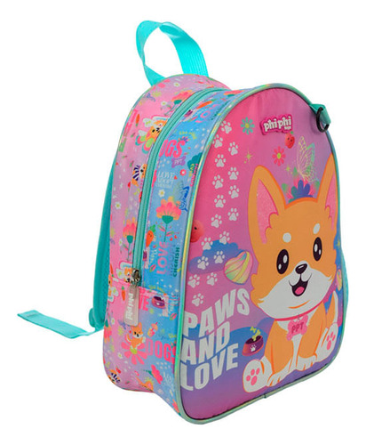 Mochila De Espalda Deanimales Multicolor 12 Pulgadas