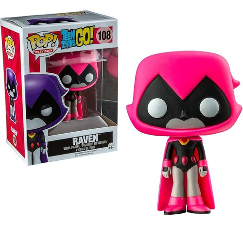 Funko Pop Raven Rosa Teen Titans Go Toysruz Con Protector