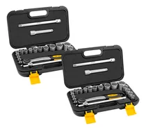 Comprar 2 Estojos Soquetes 22 Peças Cada 8 A 32mm Encaixe 1u002F2 Vonder