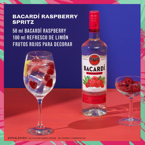 Ron Bacardí Raspberry 750 Ml