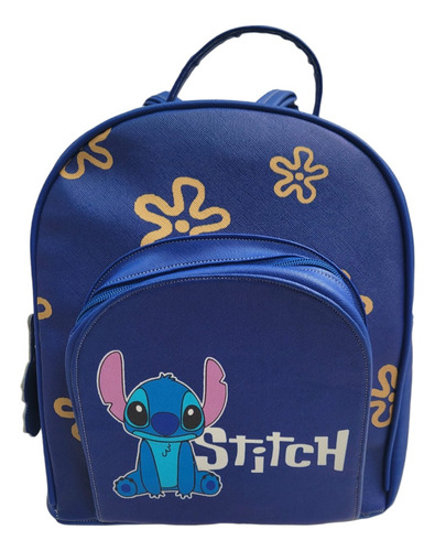 Mochila Crossbody Casual Premium Stit Tchh Azul Juvenil Ponchado Dis Neyy