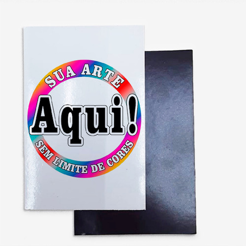 Imã 4,5x4,5 Personalize Com Sua Arte Diversos Formatos 25uni