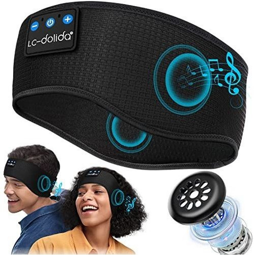 Lc-dolida Bluetooth Headband, Cozy Band Wireless M1ycg