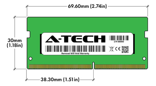 A-tech 16gb (2x8gb) Ddr4 3200 Mhz Sodimm Pc4-25600 (pc4-3...