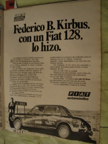Publicidad Fiat 128 Año 1978
