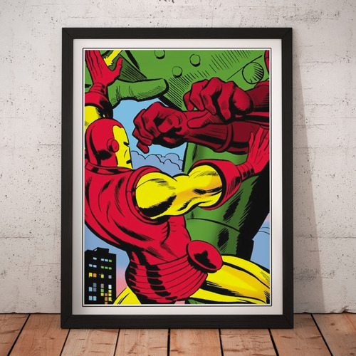 Cuadro Comics - Iron Man - Vintage - Marvel