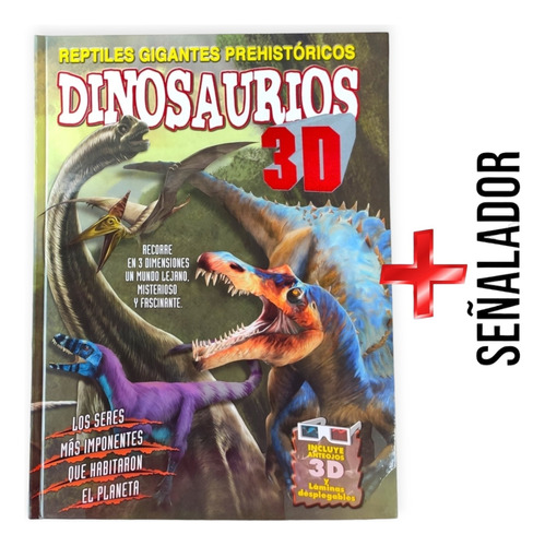 Libro Dinosaurios En 3d · Reptiles Gigantes Prehistóricos