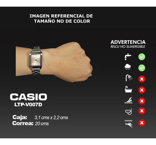 Reloj Casio Dama Ltp v007d Colores Surtidos relojesymas Color de