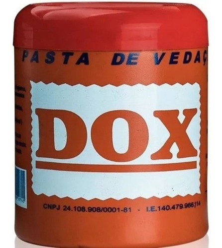 Pasta Dox Vegetal Original Para Vedação Rosca Pote Com 500g