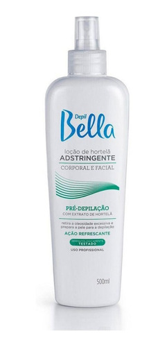 Locao Adstringente Pre Depilatória Hortelã Depil Bella 500ml