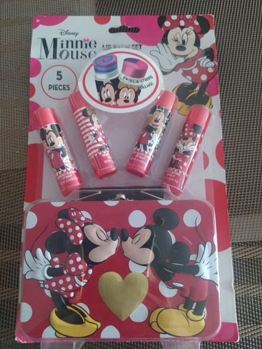 Set De Brillos Labiales Para Niñas De Minnie Mouse