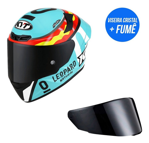 Capacete Kyt Kait Quit Tt Course + Viseira Fumê Diversos