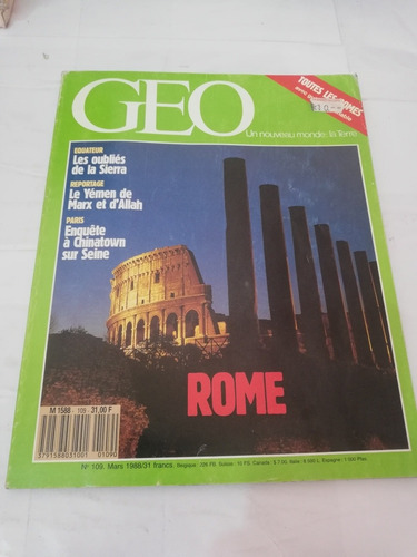  Geo No 109 Mars 1988