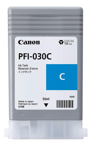 Cartucho Plotter Canon Pfi 030 C Ciano