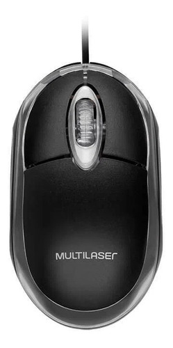 Mouse Óptico Multilaser Mo179 C/ Fio - 1200dpi Usb 3 Botões 