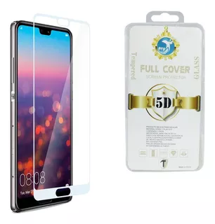 Mica Cristal Templado 5d Compatible Con Huawei P20 Blanco