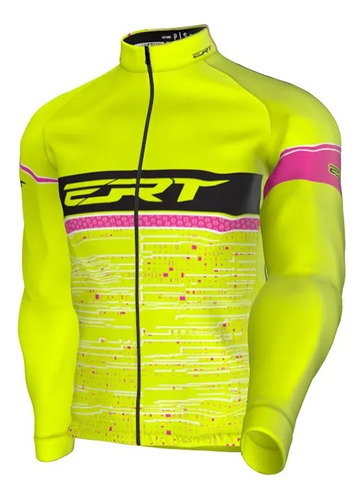 Casaco Ciclismo Ert Team Unissex Amarelo/rosa