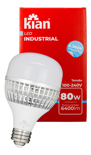 Lâmpada Led 80w Iluminação Industrial 6500k Branco Frio