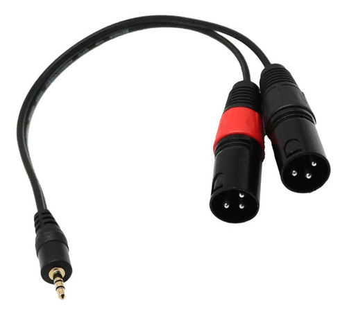 Cable De Conexión De 3,5 Mm Estéreo De 1/8  A Doble Xlr