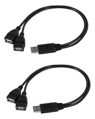 Adaptador Usb 2.0 A Macho A 2, Doble Usb Hembra, Conector Y