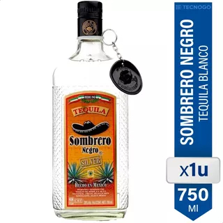 Tequila Sombrero Negro Blanco 750ml Origen Mexico