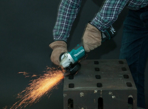 Esmeril Angular Inalámbrico 4 1/2 Dga455rf Makita Carg+bat